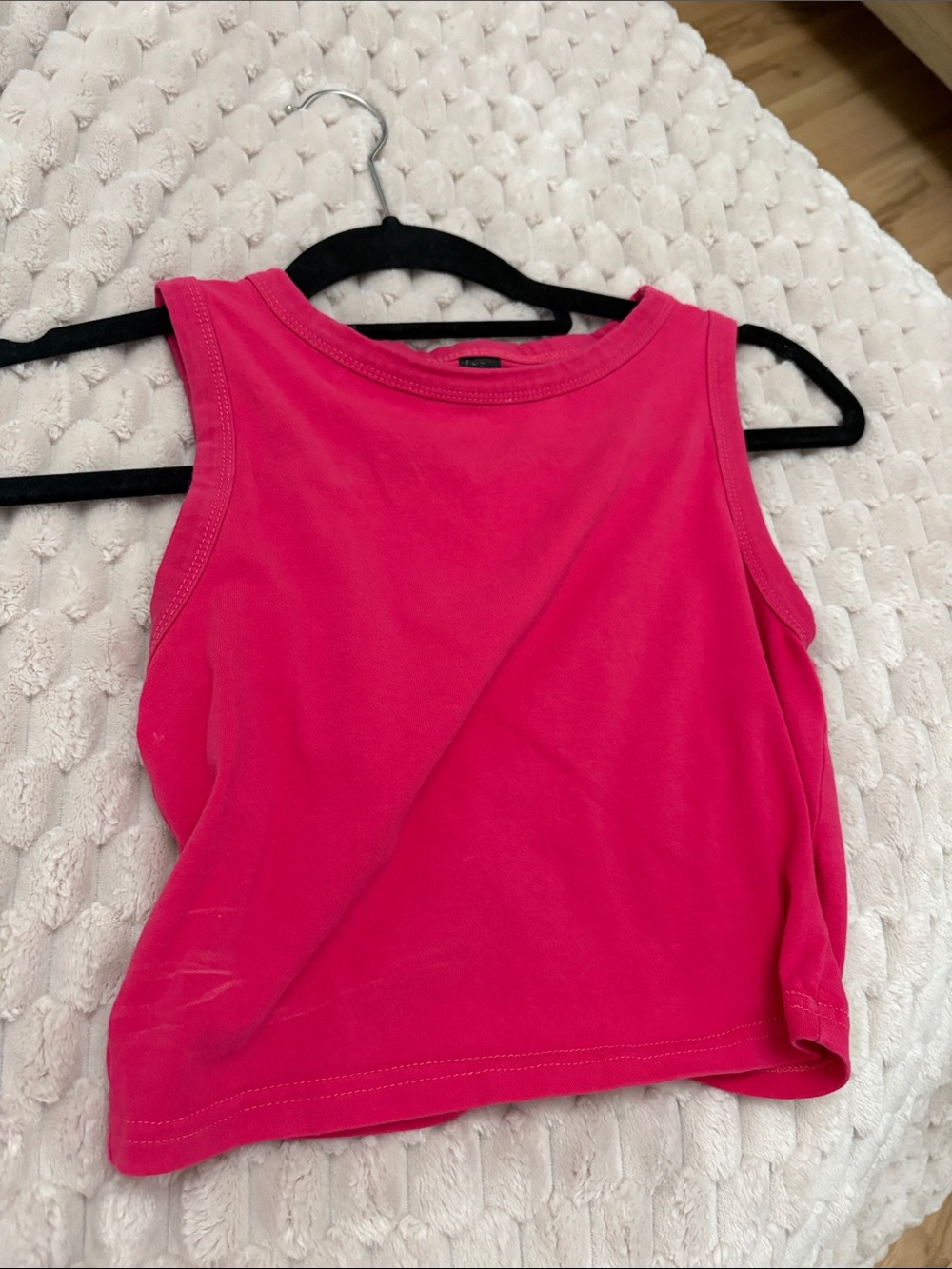SHEIN Bright Pink Sleeveless Tank Top